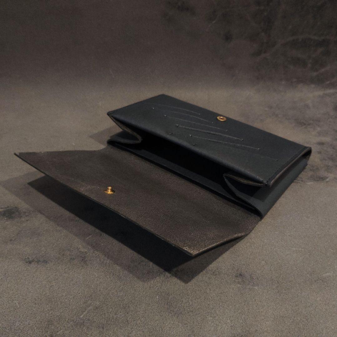 【最小サイズの長財布　ハンドメイド 姫路レザー 手縫い メンズ レディース