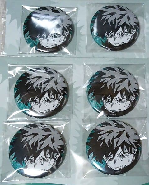 僕のヒーローアカデミア 緑谷出久 emotions 缶バッジ 6点 僕のヒーローアカデミア』コレクション缶バッジ プチ “HEROES