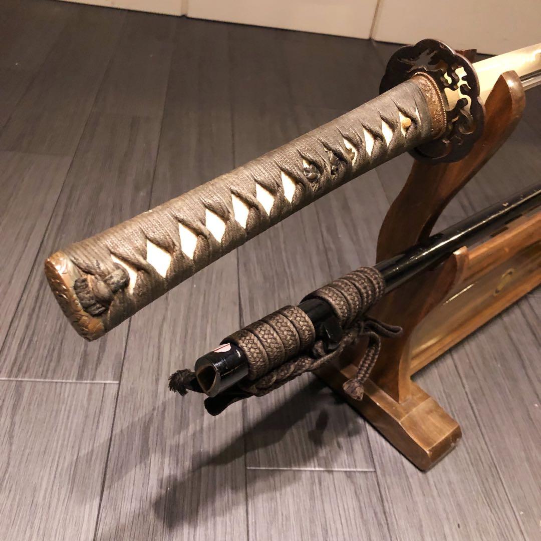 高級模造刀　居合刀　樋入り刀身　茶拵え　亜合金刀身