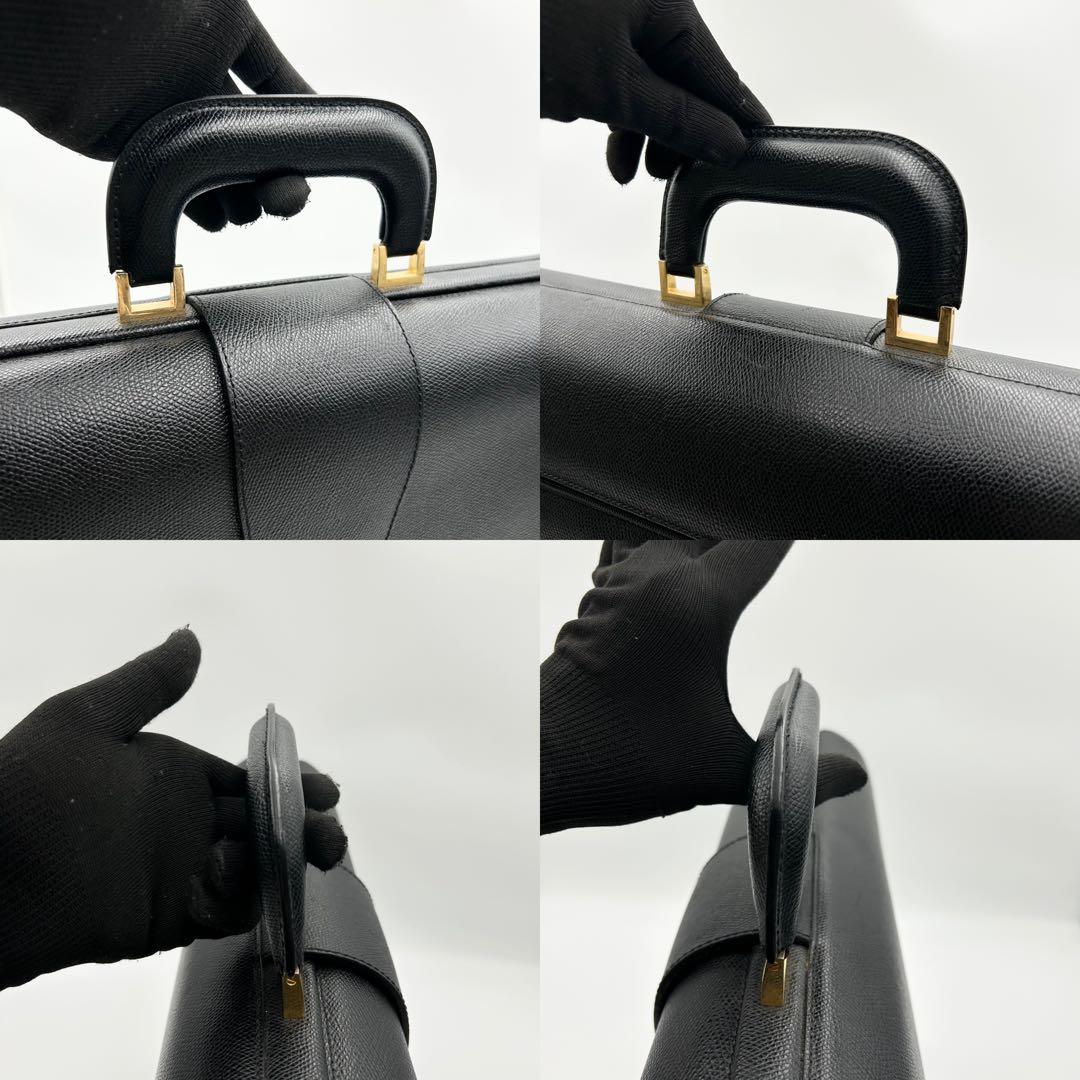 美品✨ ルタヌア ダレスバッグ ビジネスバッグ シボ革 ブラック 自立 保管袋