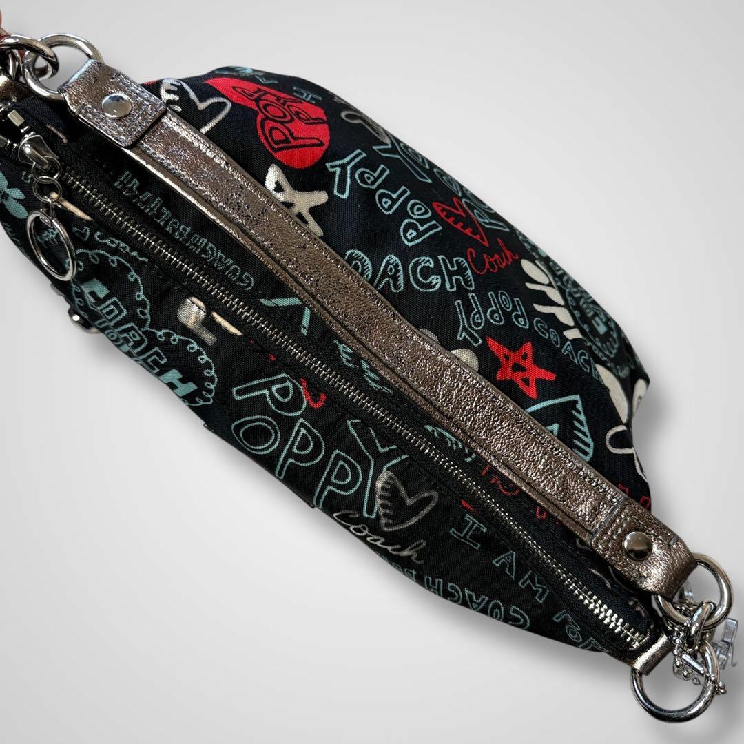 未使用級美品✨COACH POPPYマルチカラー ワンショルダーバッグ y2k