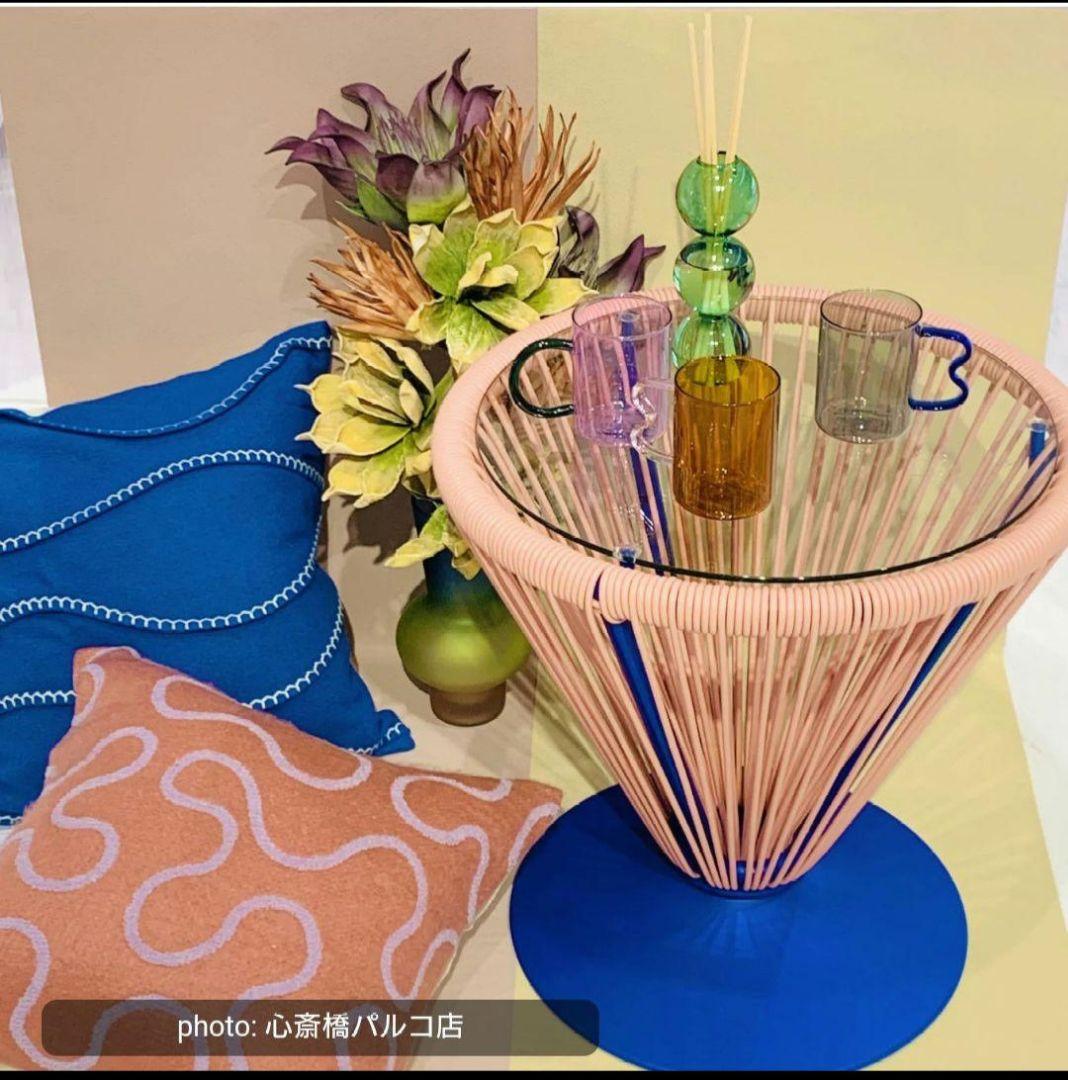 ◎Francfranc ロータスサイドテーブル PINK×BLUEFrancfrancロータス