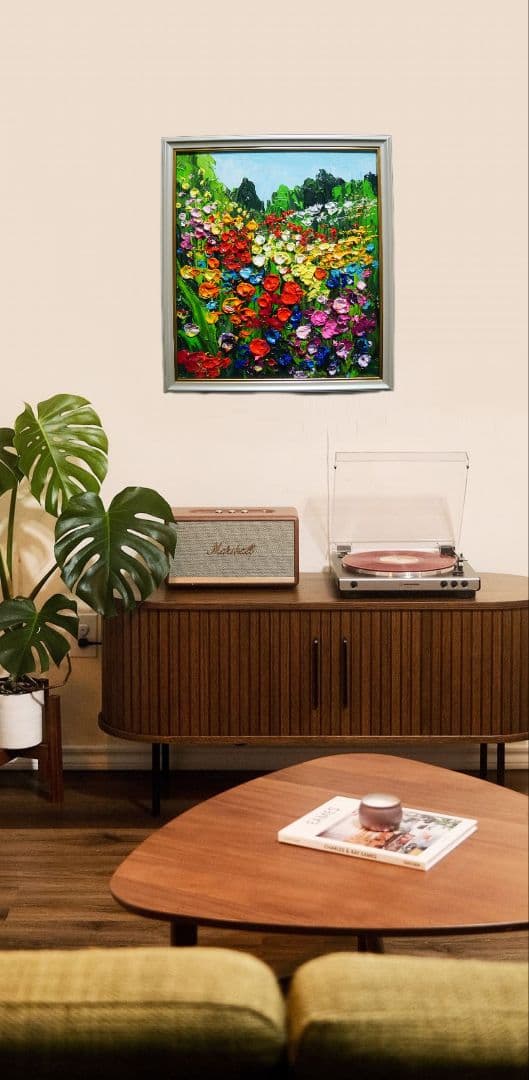 油絵 絵画 【Wild flowers】