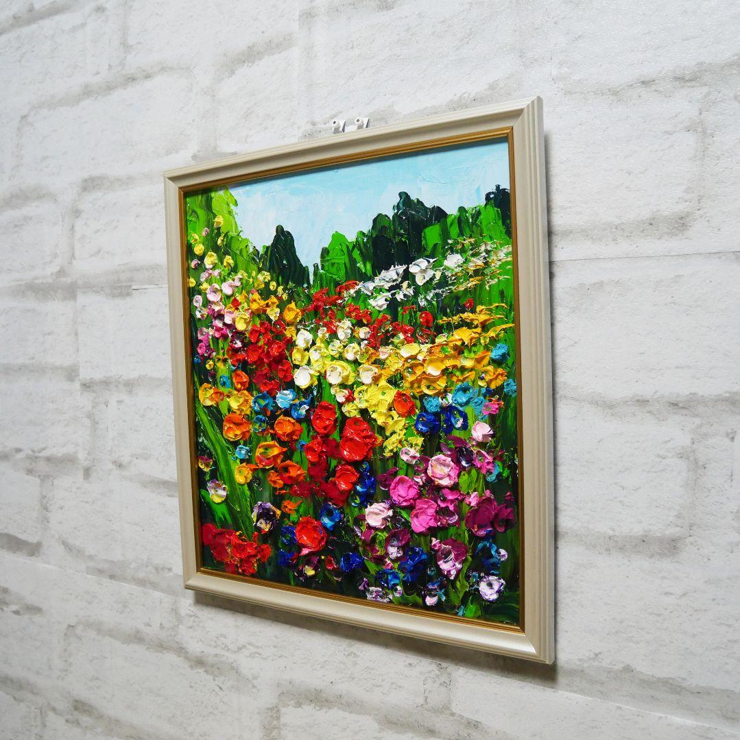 油絵 絵画 【Wild flowers】