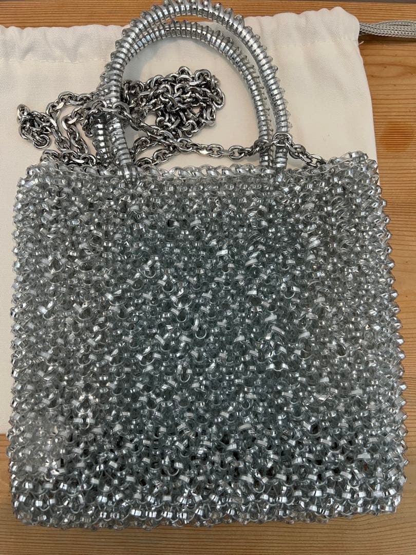 ANTEPRIMA ミニアトゥーラシルバー インナーバッグ付き