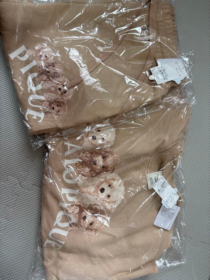 ジェラートピケ トイプードル 上下セット 新品未使用　裏毛　国内正規品