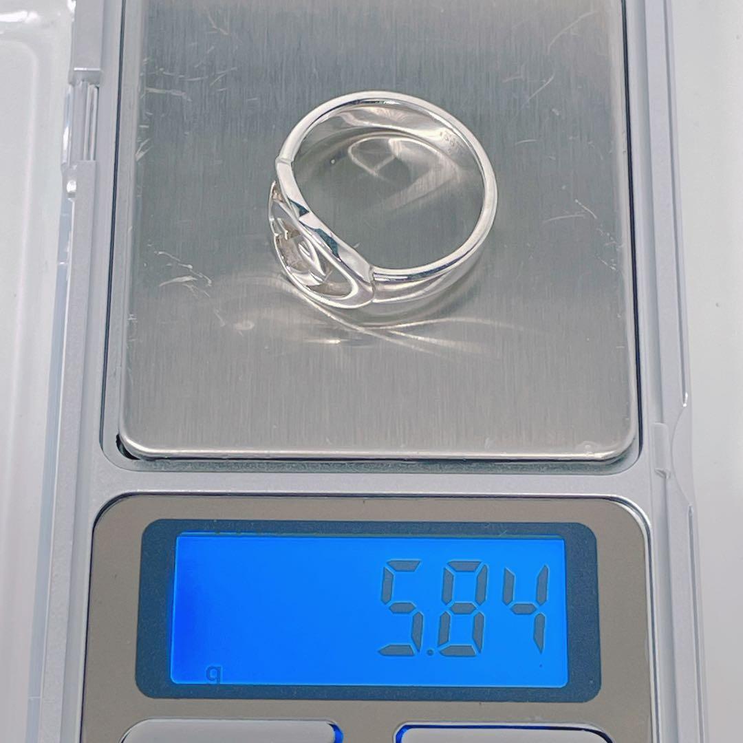 GUCCI シルバー925 Gロゴ　リング 19　インターロッキングG