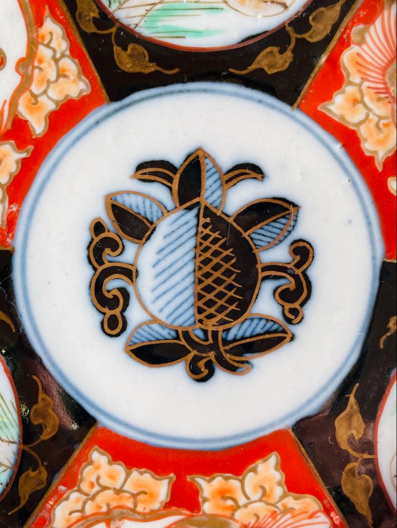 古伊万里染錦山水唐釣人図金彩雲龍文皿5枚セット - winetouritalia.com