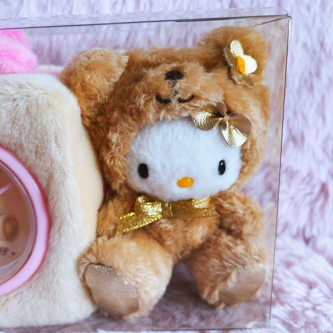 希少レア ハローキティ ぬいぐるみ時計 USA ベア 着ぐるみ 2002 希少