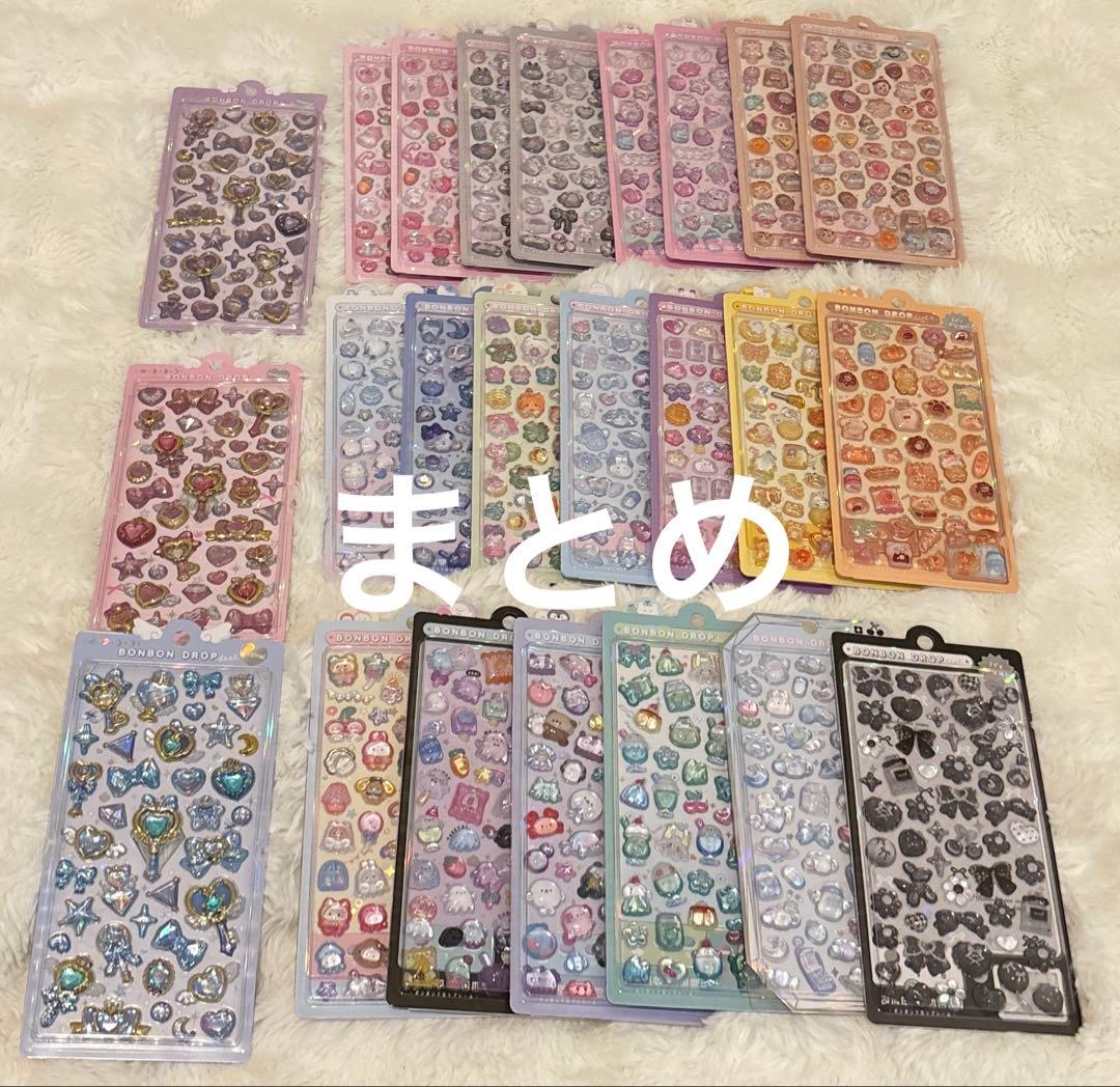 正規品　ボンボンドロップシール ディズニー サンリオ オリジナル まとめ売り