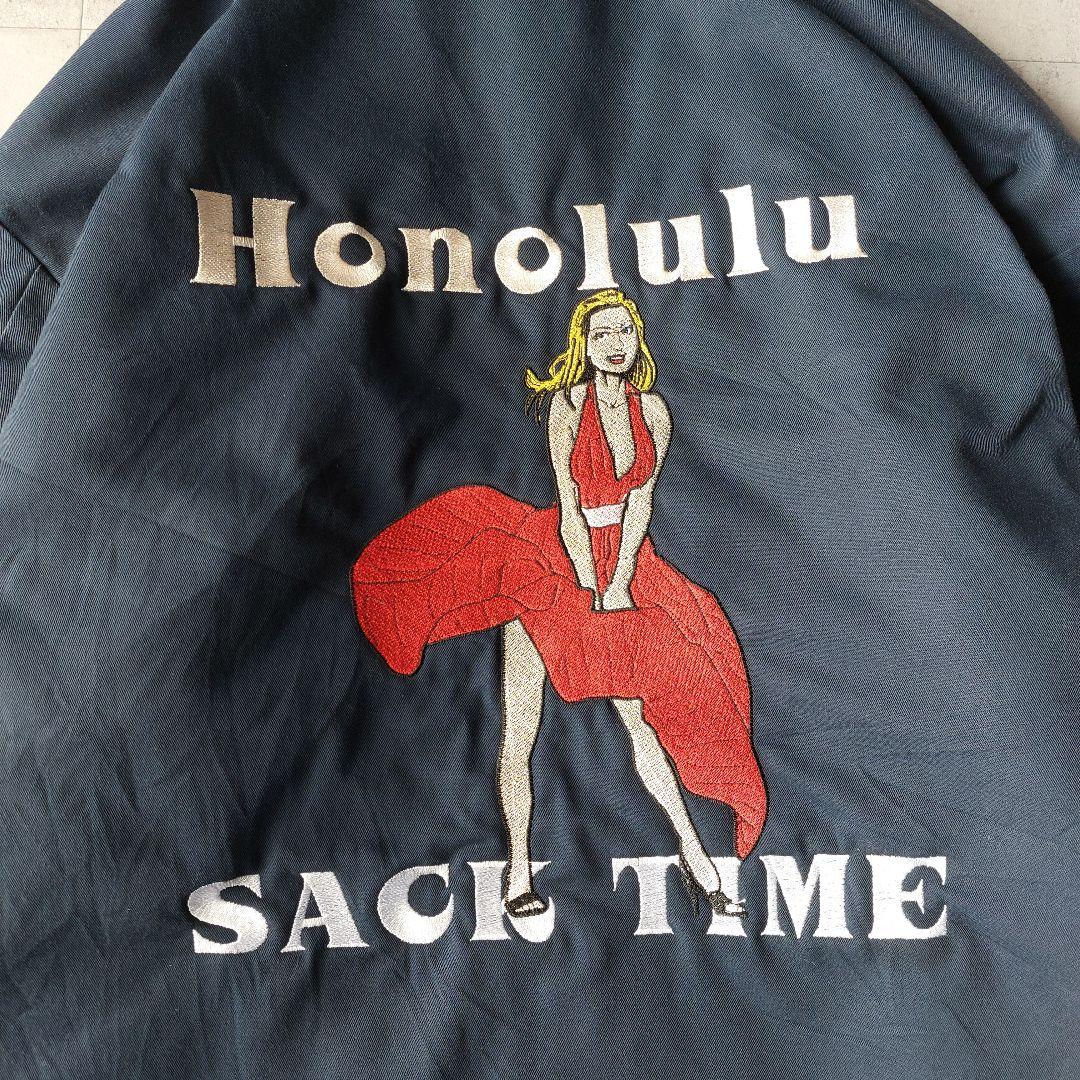 レッドキャップ ワークジャケット XL 紺 ピンナップガール 刺繍