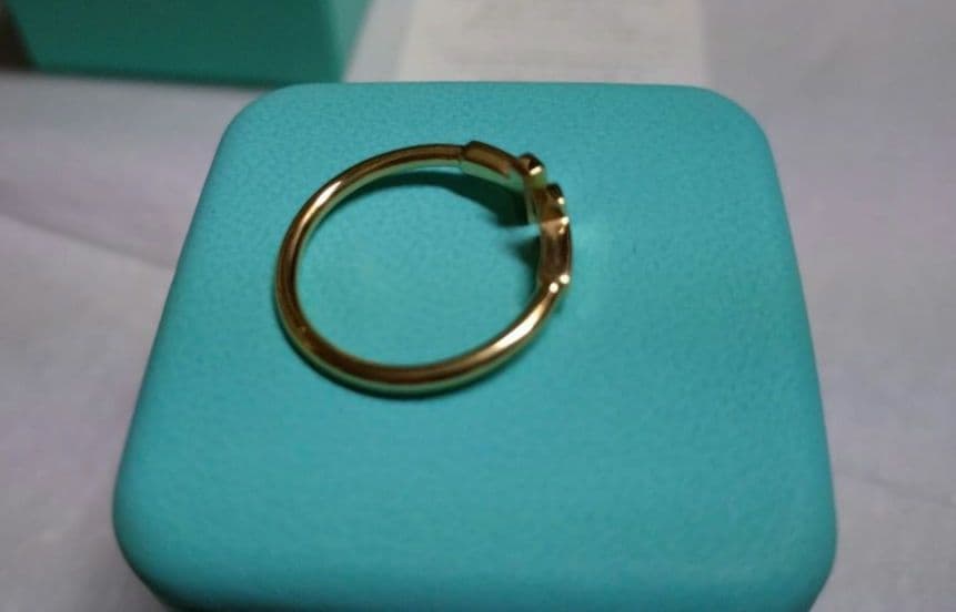 Tiffany & Co. ティファニーTワイヤーリング 18Kゴールド 16号