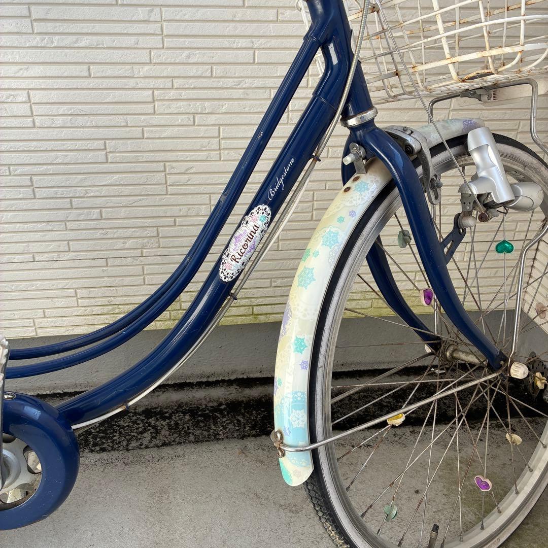 ブリヂストン 女の子 自転車 リコリーナ24インチ ブルー - メルカリ