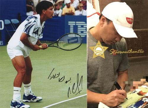 直筆サイン入り写真 マイケル・チャン テニス選手/フレームなし/SA鑑定済 直筆サイン入り写真 マイケル・チャン テニス選手/フレームなし/SA鑑定
