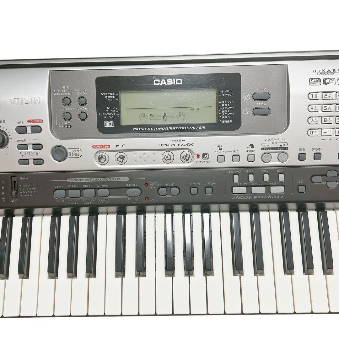 【希少上位モデル】 CASIO LK301BB 光ナビゲーション 電子キーボード