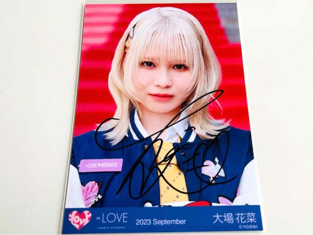 大場花菜 ヒロインズ 直筆 コメあり イコラブ 大場花菜 生写真 直筆 コンプ