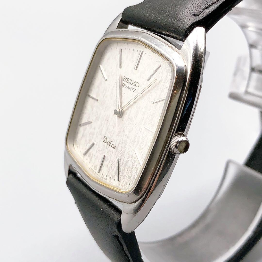 SEIKO Dolce クォーツ 腕時計 6030-5250 スクエア シルバー