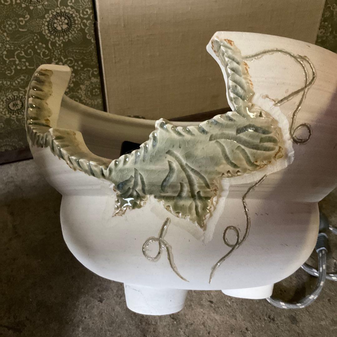 真形羽釜 釜師清光作 風炉 電熱器 創巧野々田