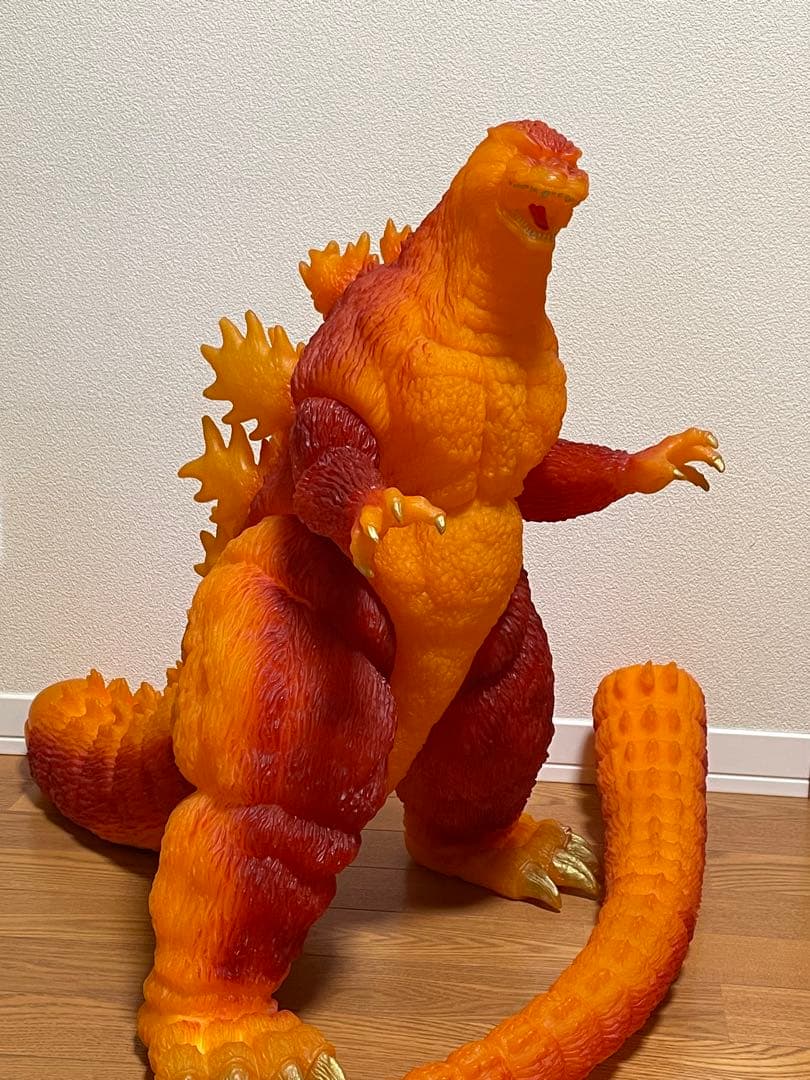 バンダイ 超大級 ゴジラ ファイナルプレミアム バーニングゴジラ 愛蔵版 ソフビ バンダイ 超大級 ゴジラ ファイナルプレミアム バーニングゴジラ 愛蔵