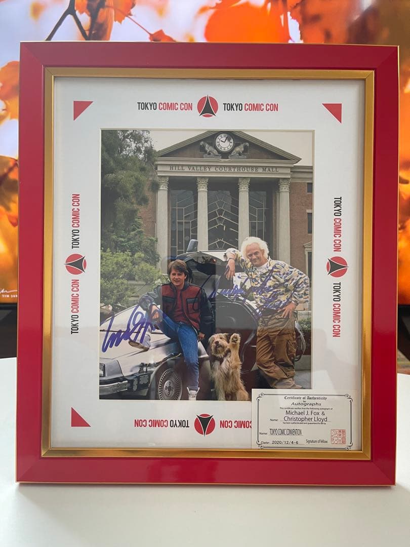 ○直筆サイン○バックトゥザフューチャーマイケルJフォックス