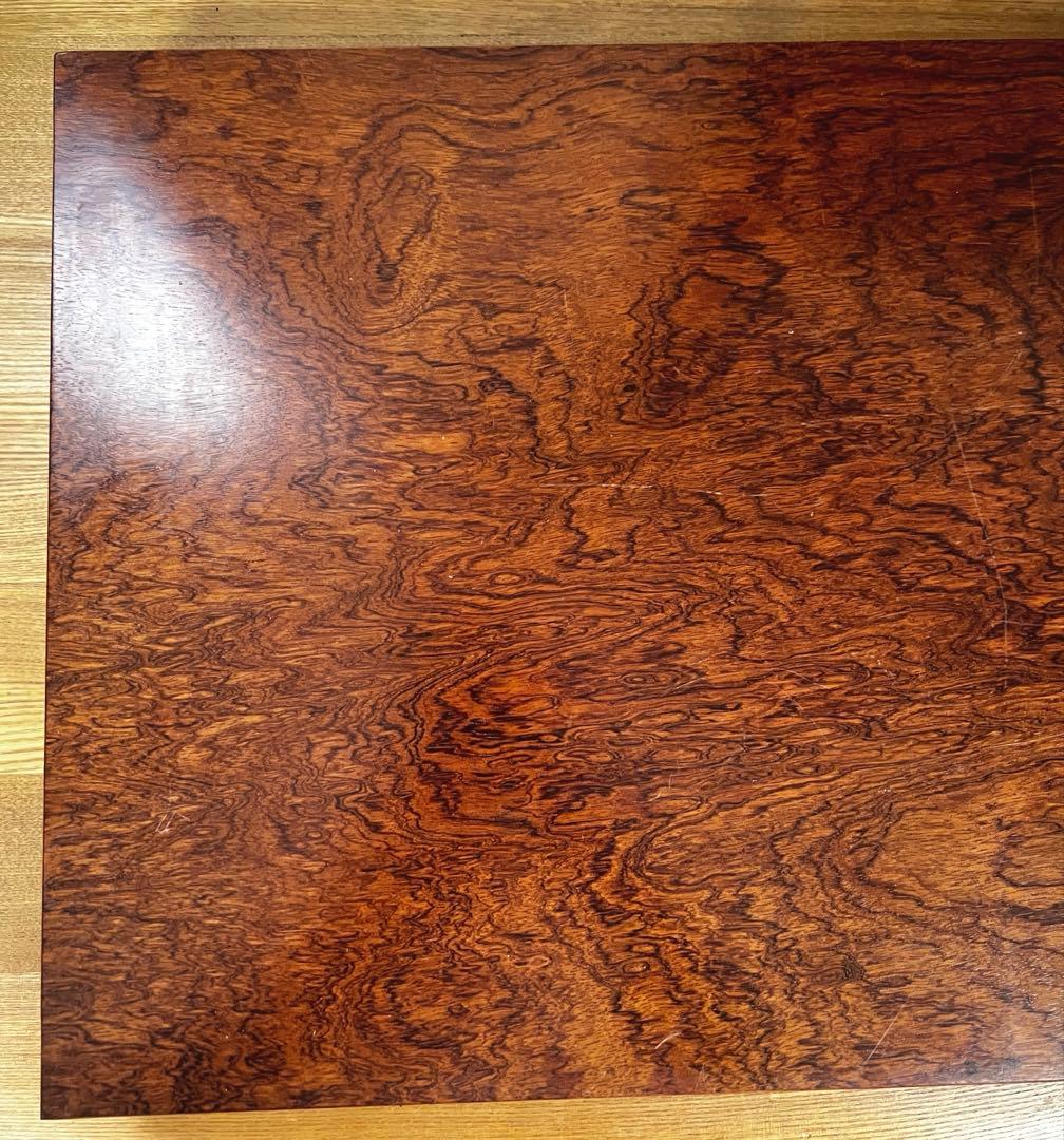 天然時代木 四足 花梨 欅 玉杢 孔雀杢 重量級 8.6㎏ 花台