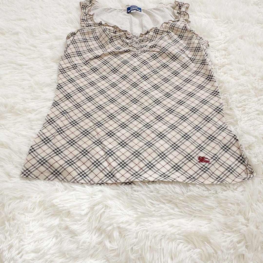 大人気 バーバリーブルーレーベル タンクトップ ノバチェック