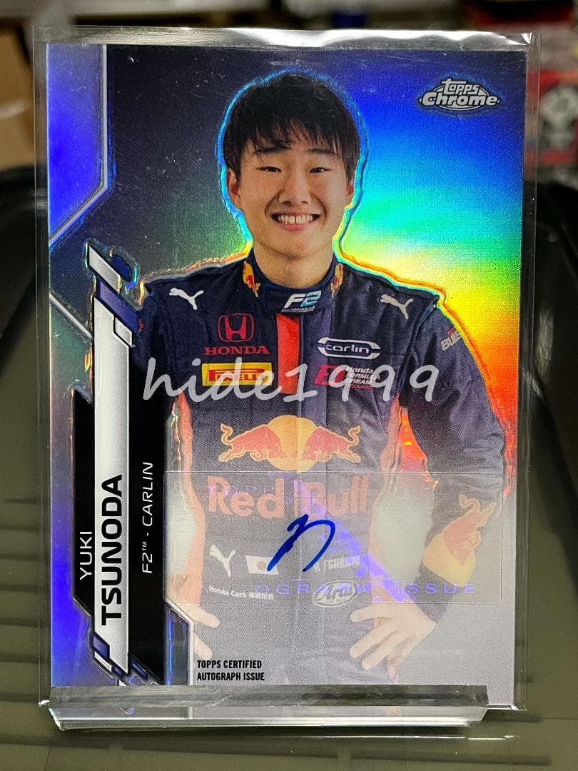 2020 TOPPS CHROME F1 角田裕毅 直筆サインカード