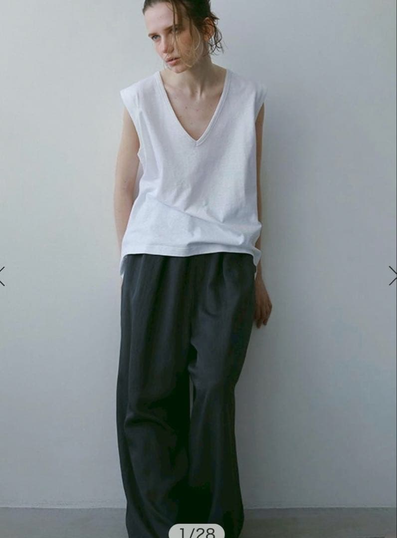 ETRE TOKYO ヘンプコットンスリーブレスタンクトップ