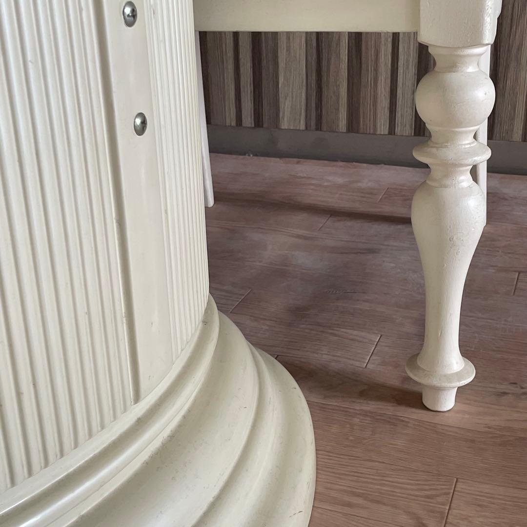 【イタリア家具風】ダイニングテーブルセット 4人掛け オーバル型 サルタレッリ風