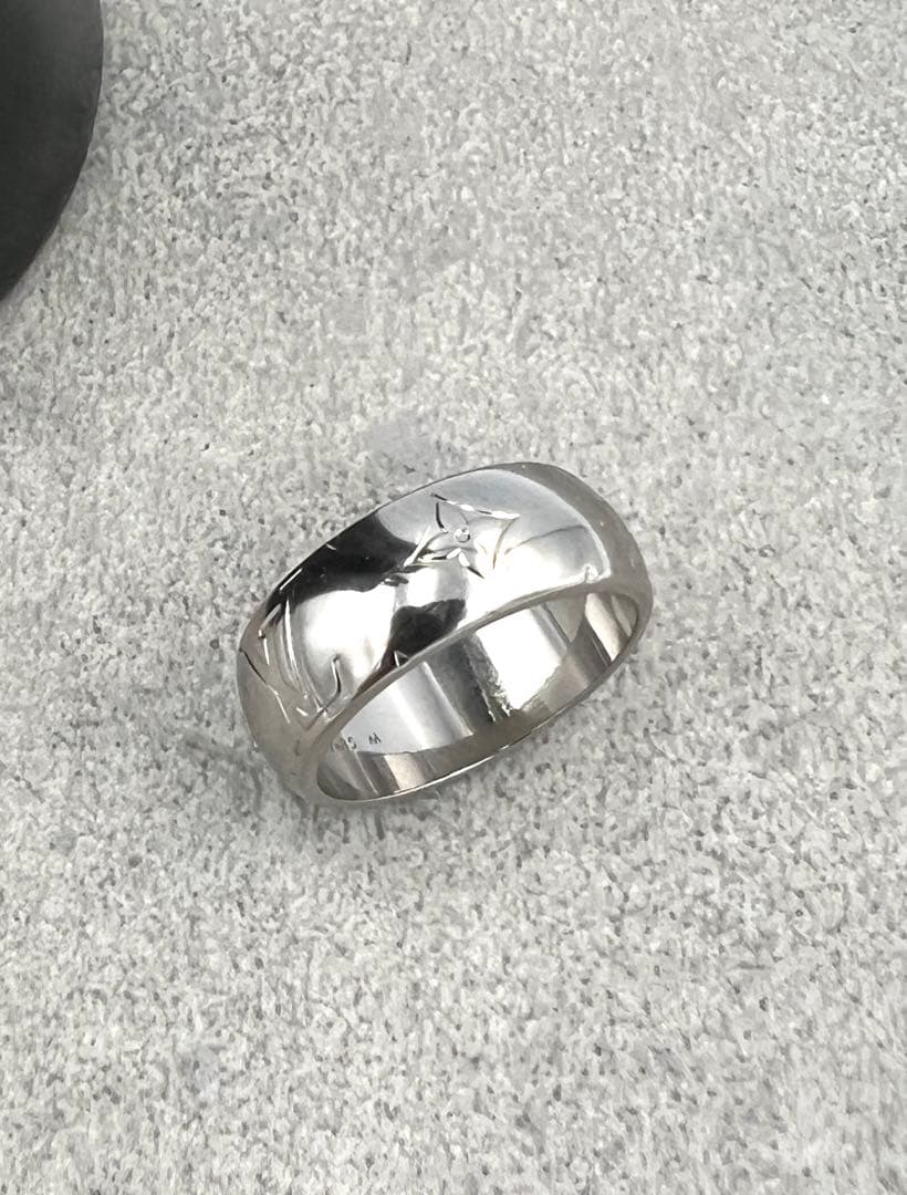 【美品】 louis vuittonルイヴィトン モノグラム リング 19号