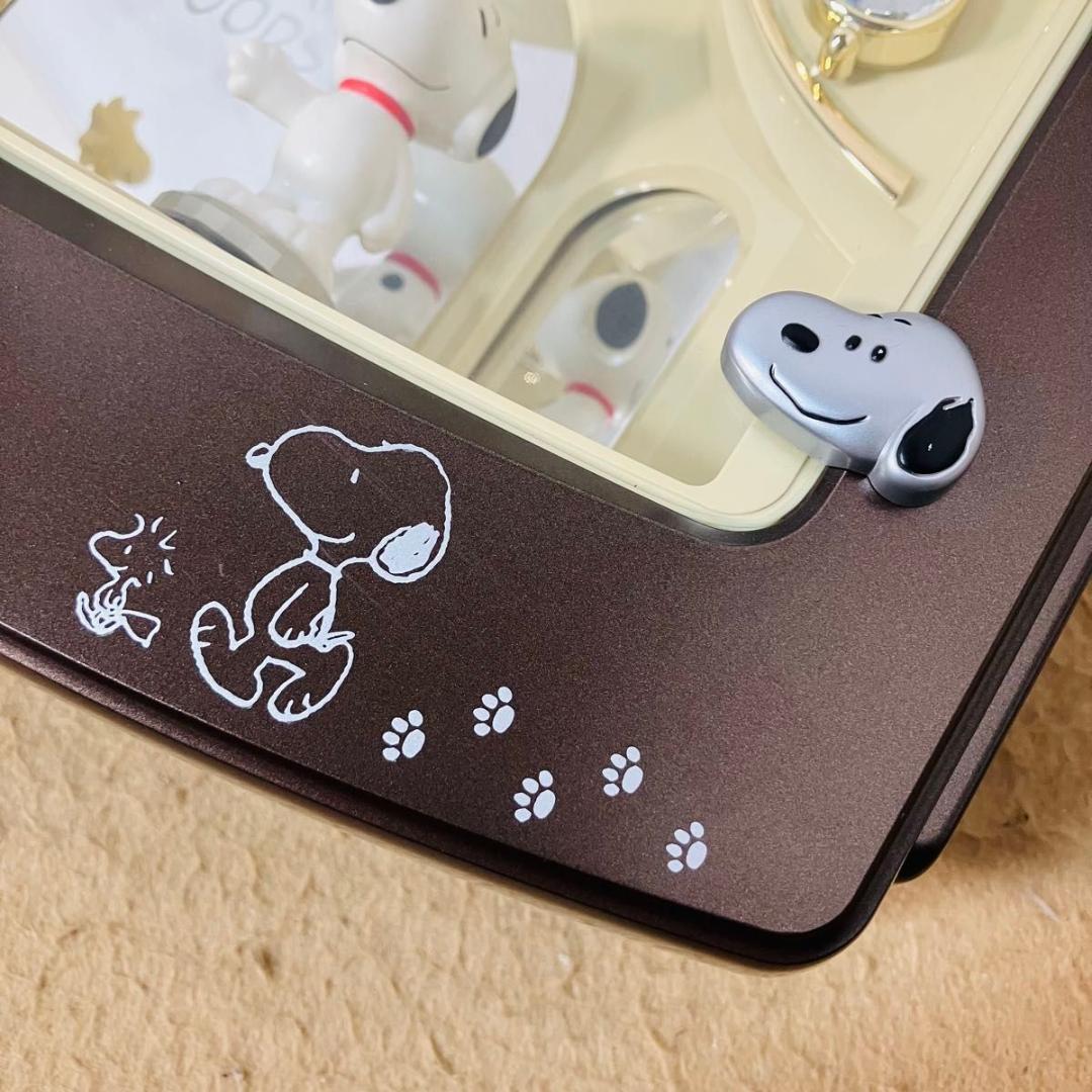 希少 RHYTHM 4MH778-M スヌーピー 掛時計 からくり時計