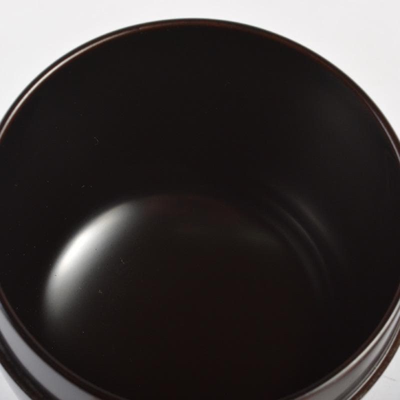 茶道具　廣鳳作　真塗　黒漆　大棗　共箱　V　6658