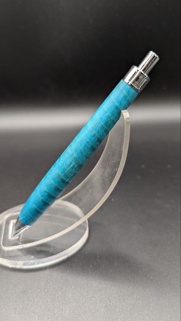 451ペン工房翌檜 スタビライズドウッドトチ 縮杢 木軸シャーペン