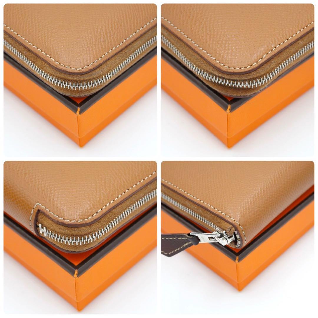 エルメス アザップ コンパクト ゴールド ブラウン ケース ヴォーエプソン