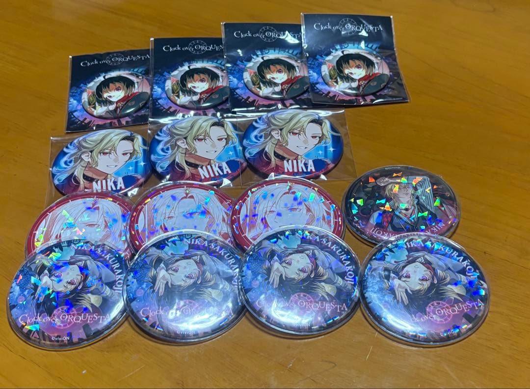 Clock over ORQUESTA 二香 アクリル、缶バッジ類 まとめ