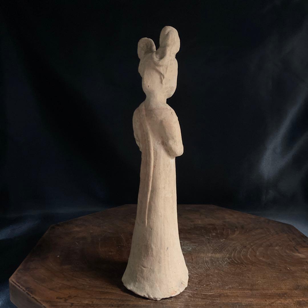 新年赤札セール❗️【ギャラリー三益】中国古美術　唐代加彩美人俑（唐時代）