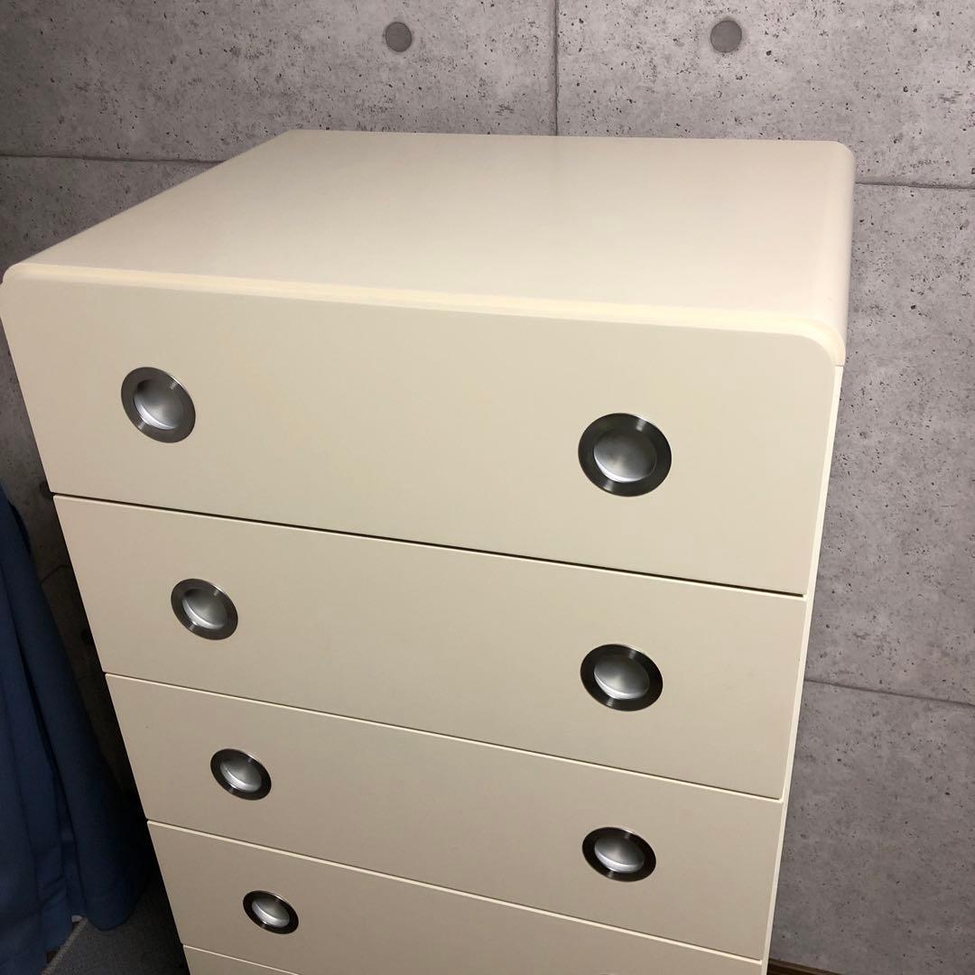 B038 レグナテック6段ハイチェストタンスベビー（ホワイト）