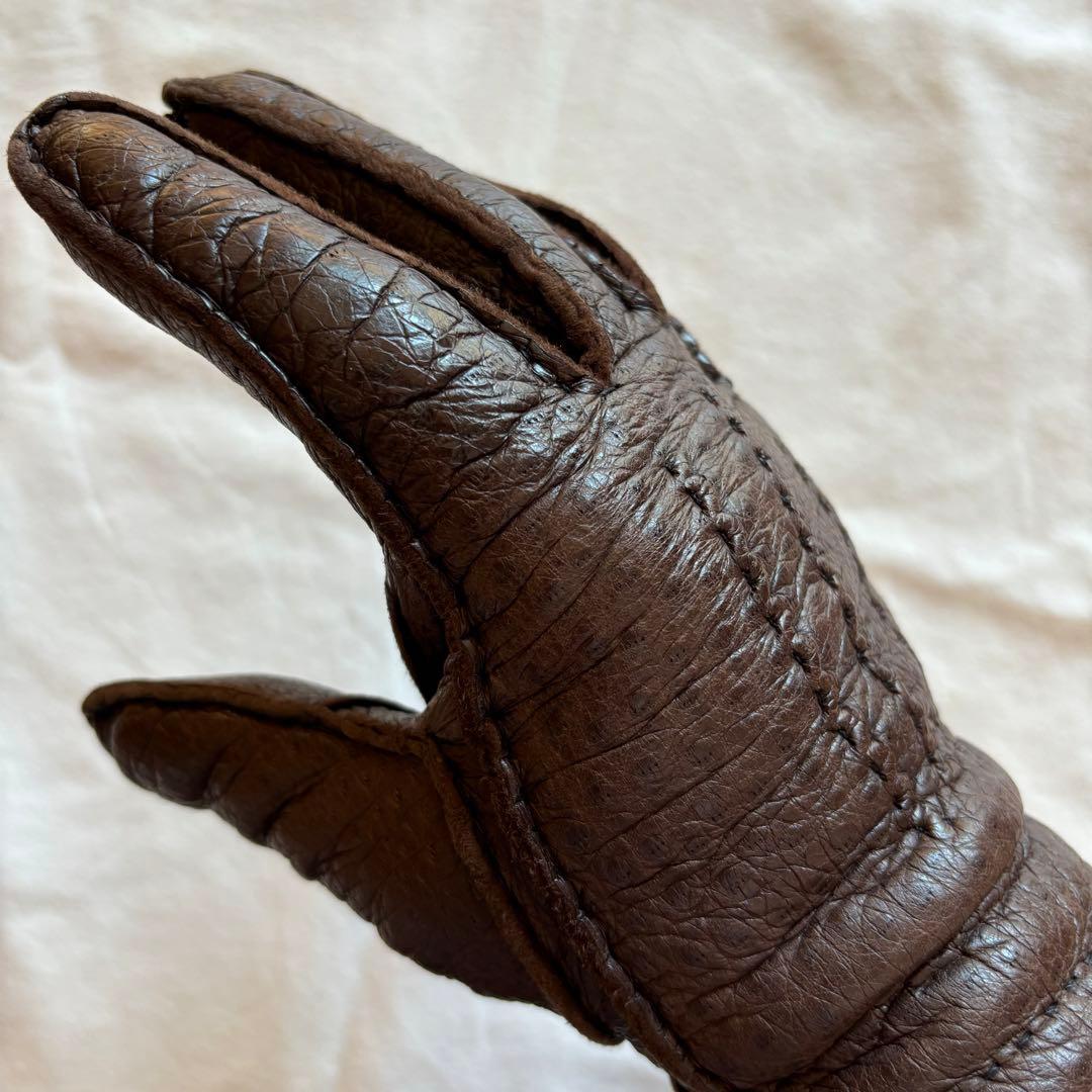 DENTS デンツ ペッカリーグローブ カシミアライニング ブラウン 71/2