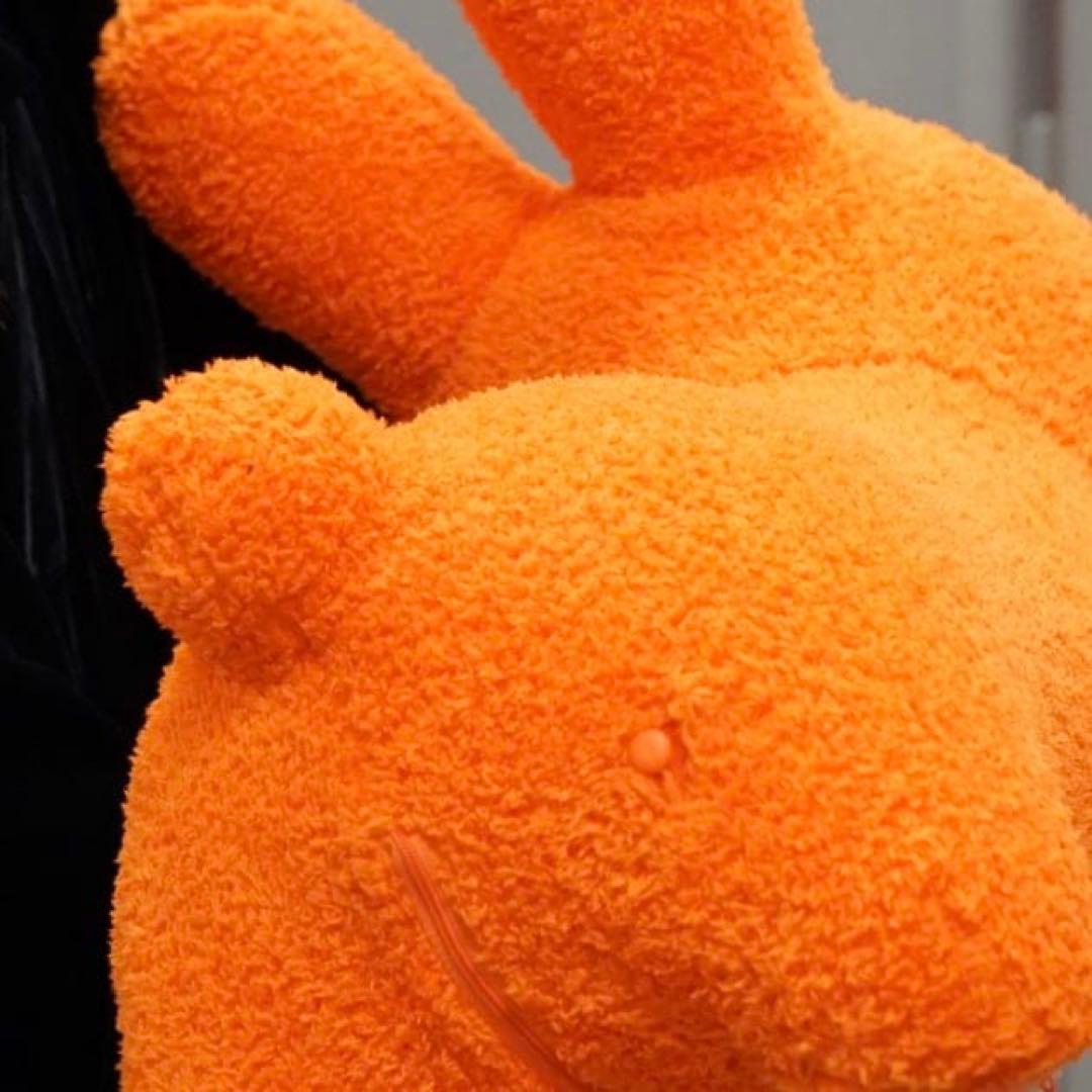 ビームス別注idesブルーナボンボンふわモコラビット