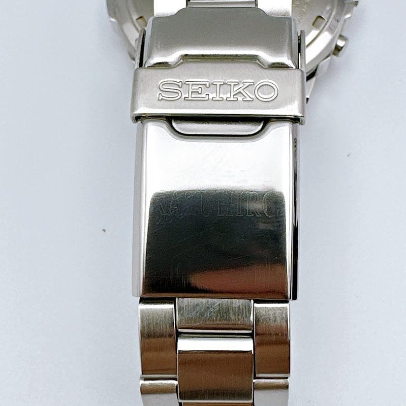 セイコー 7T92-0CA0 クロノグラフ メンズ腕時計 ブルー 海外モデル