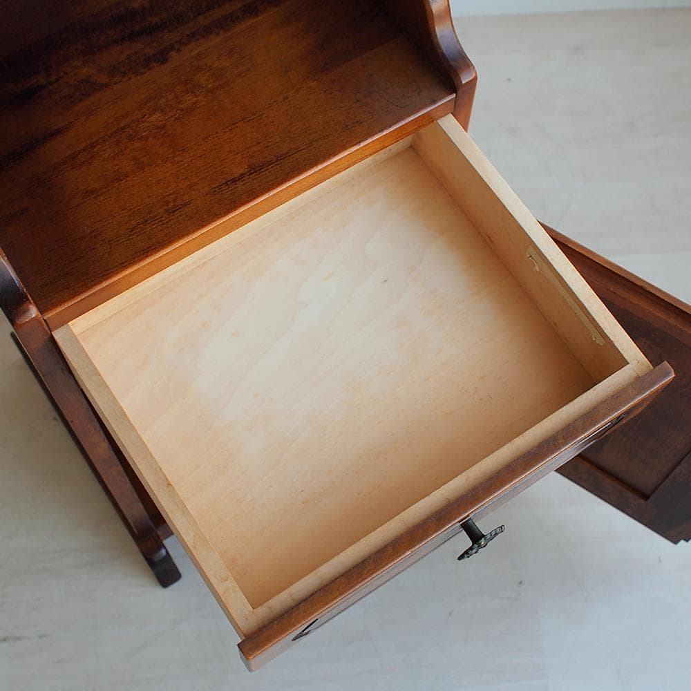 80´s オールドカリモク/karimoku コロニアル 電話台 ビンテージ