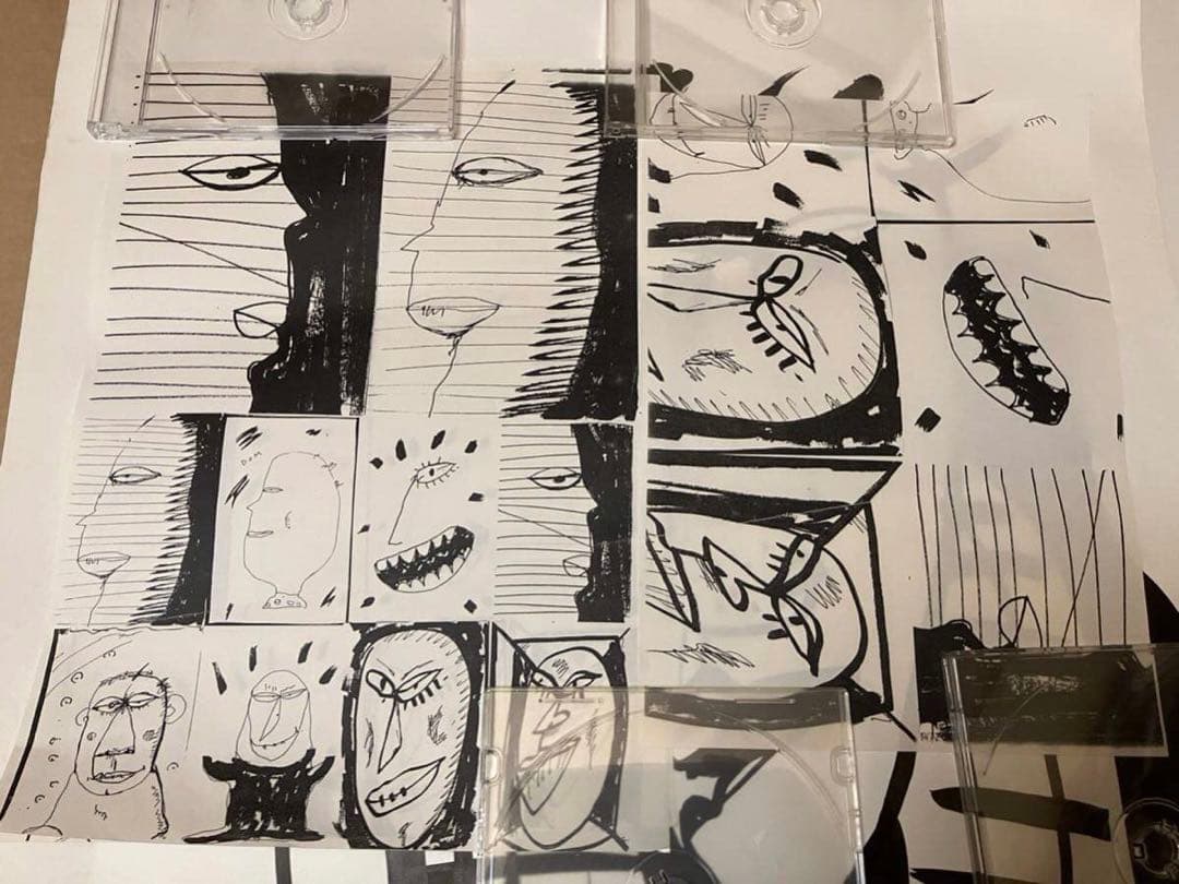 値下★大竹伸朗サイン、ドローイング入ポスター/84-87 / MICHIAKI画