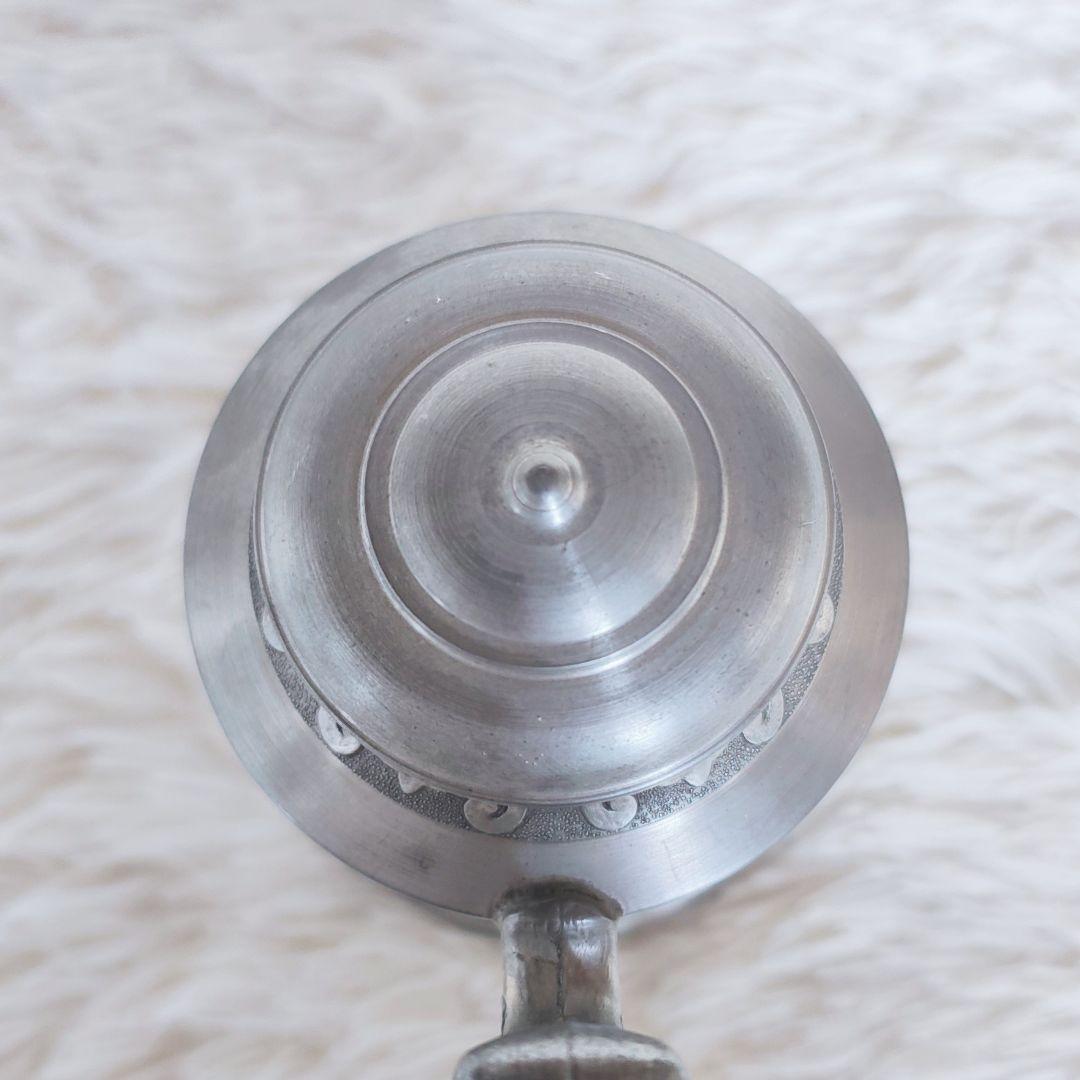 ピューター ビアマグ ビアジョッキ アンティーク ヴィンテージ 錫製 彫刻 細工