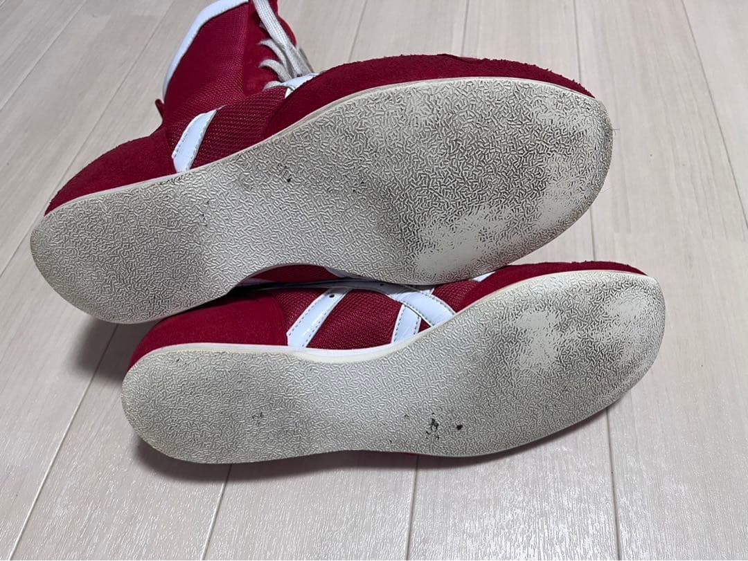 zero.bap様取り置きASICS ボクシングシューズ レッド ハイカット 武道
