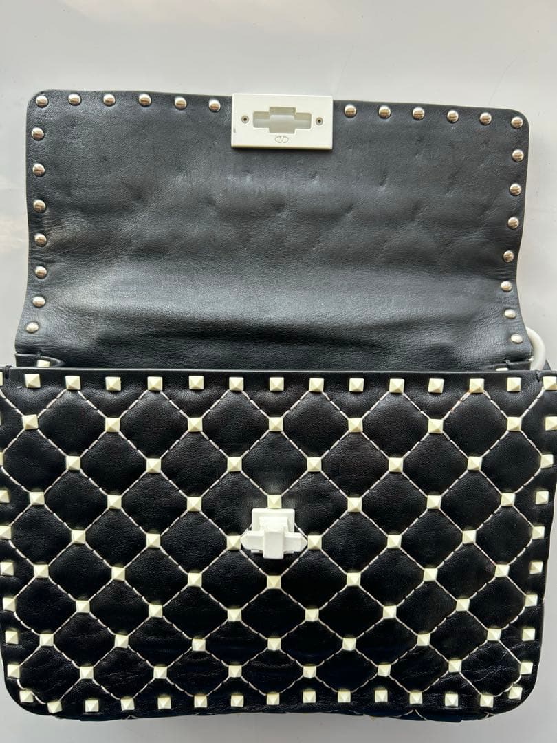 VALENTINO ロックスタッズスパイク　チェーンショルダーバッグ　2way