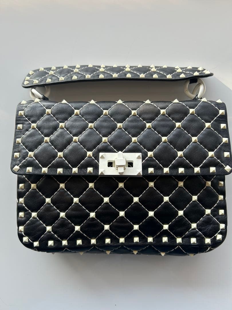 VALENTINO ロックスタッズスパイク　チェーンショルダーバッグ　2way