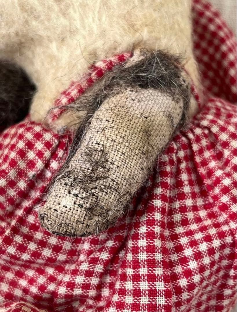 アンティークヴィンテージ英国製小さなうさぎバニーぬいぐるみ