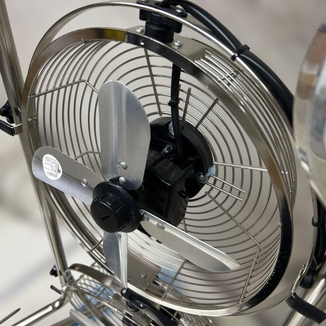 清掃済み　リモコン付き　ドウシシヤ　メタル扇風機　MBM-2381 3連