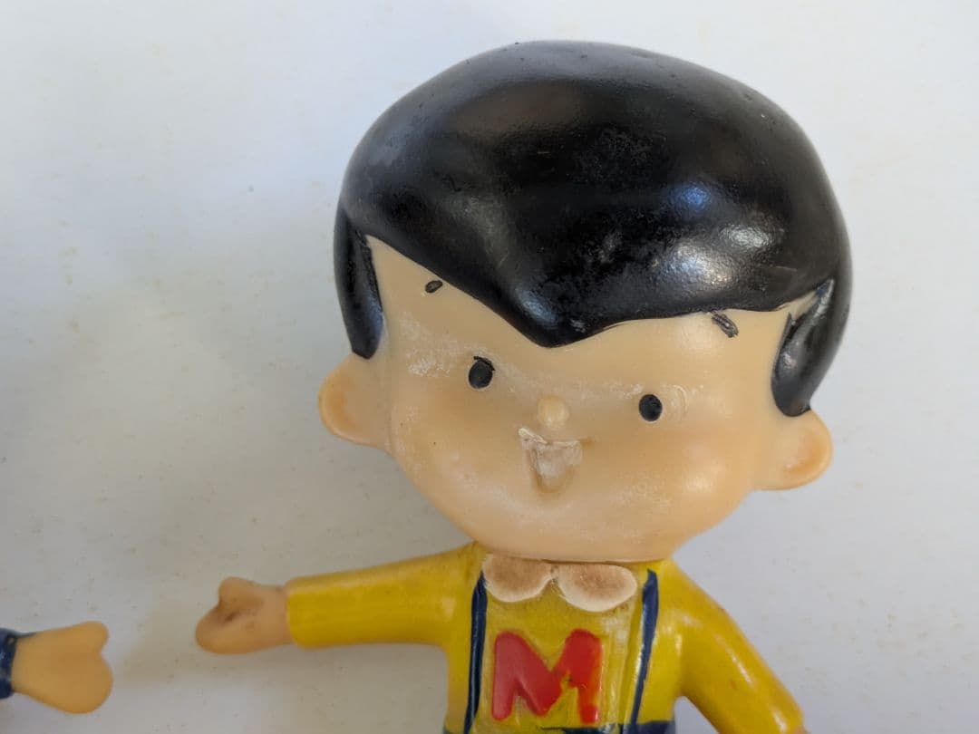 は*ら様 昭和30年代　初代ヤン坊マー坊天気予報キャラクター人形　ビニール製