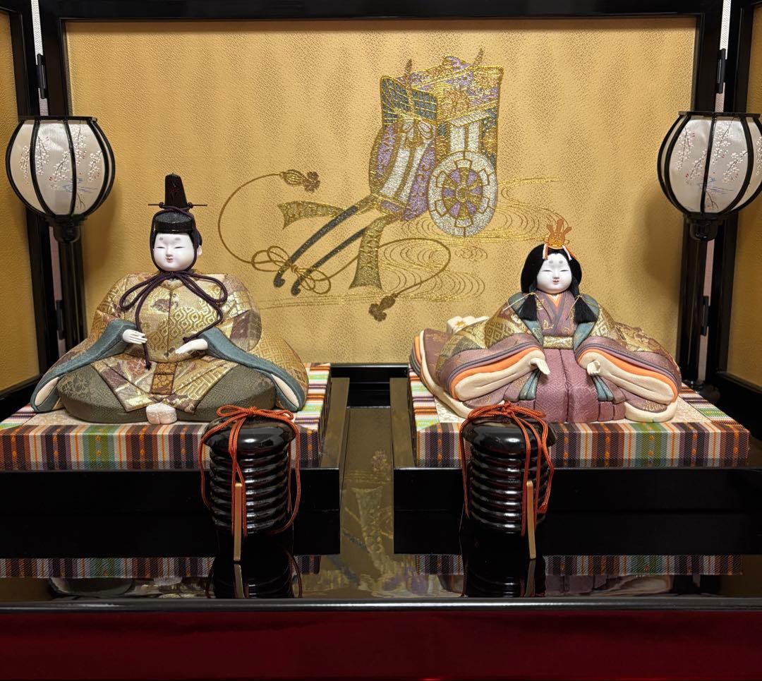 伝統的 雛人形 陶器製